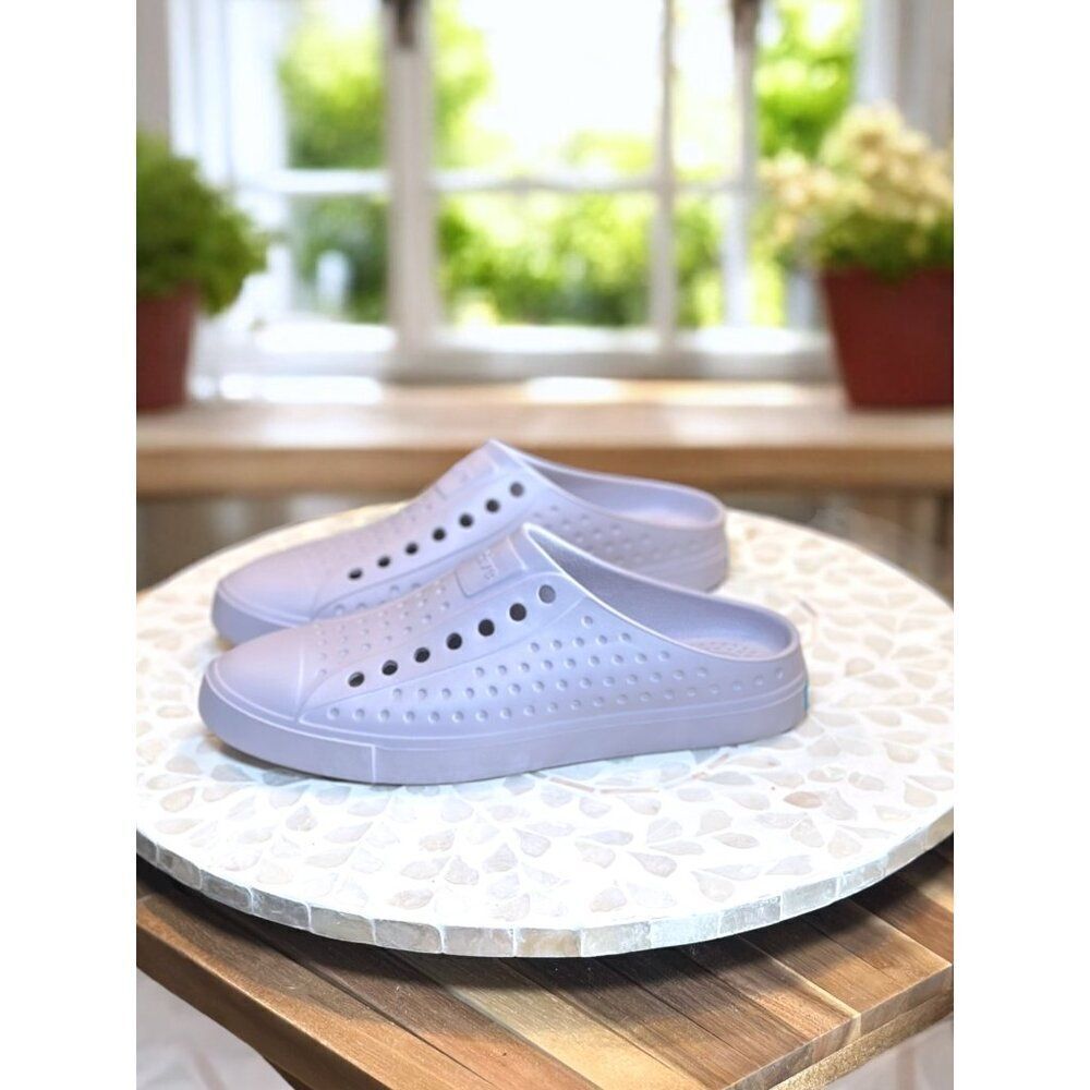 Native Jefferson Clog Mule EVA Slip-On Purple M4/W6 Waterproof Odor-Resistant 6